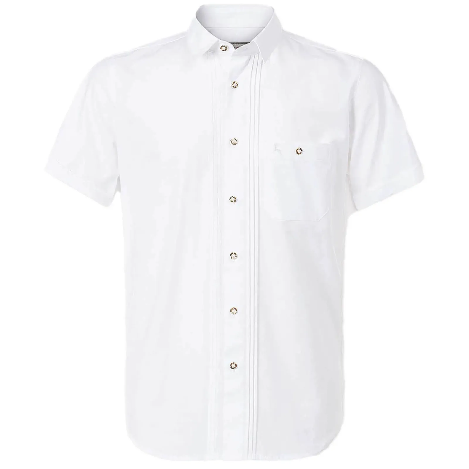 Zillertaler Trachtenwelt Herren Hemd "Daniel", Weiß Flash Sale