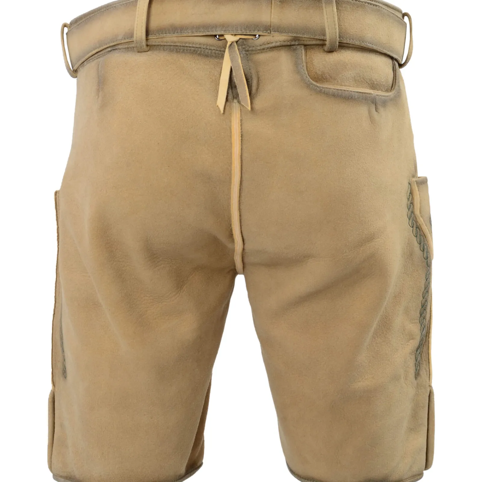 Zillertaler Trachtenwelt Herren Hirschlederhose "Auerhahn", Honig Braun Store