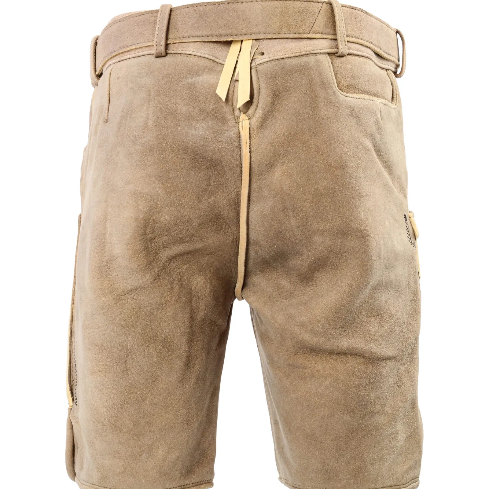 Zillertaler Trachtenwelt Herren Hirschlederhose "Kärnten", Hell Braun Hot