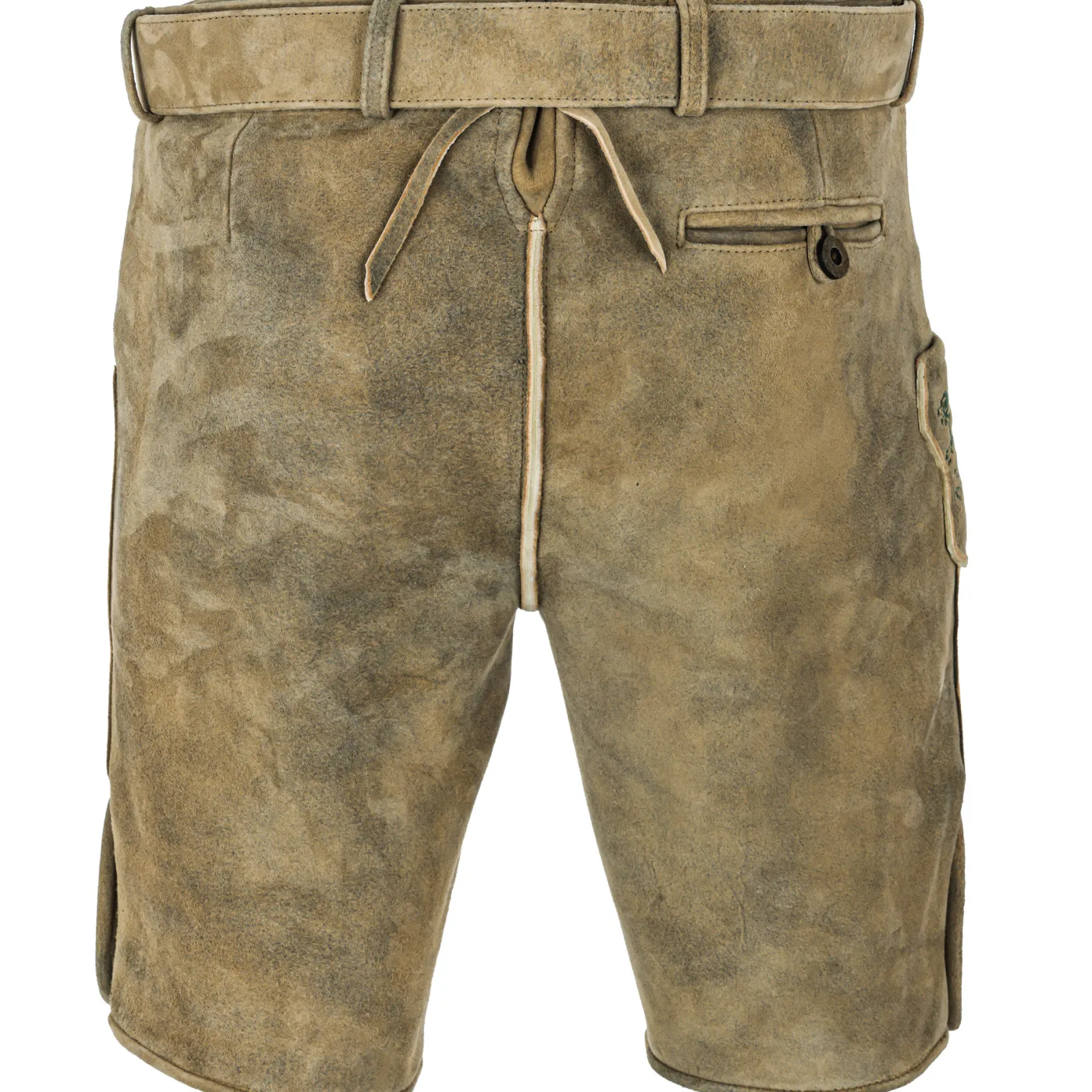 Zillertaler Trachtenwelt Herren Hirschlederhose "Steiermark", Hell Braun Flash Sale
