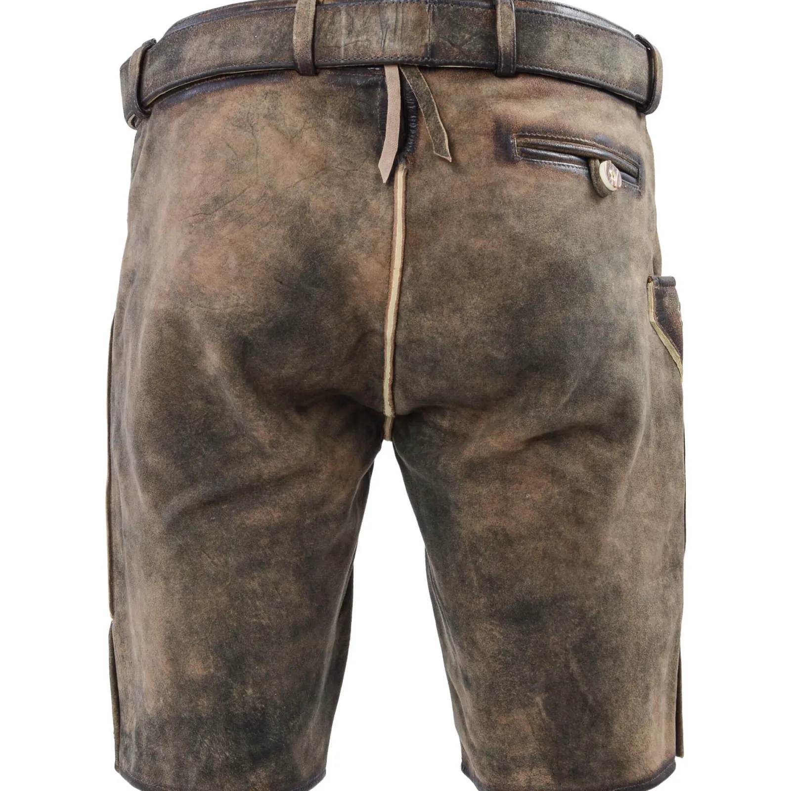 Zillertaler Trachtenwelt Herren Lederhose "Bob 803", Braun Discount