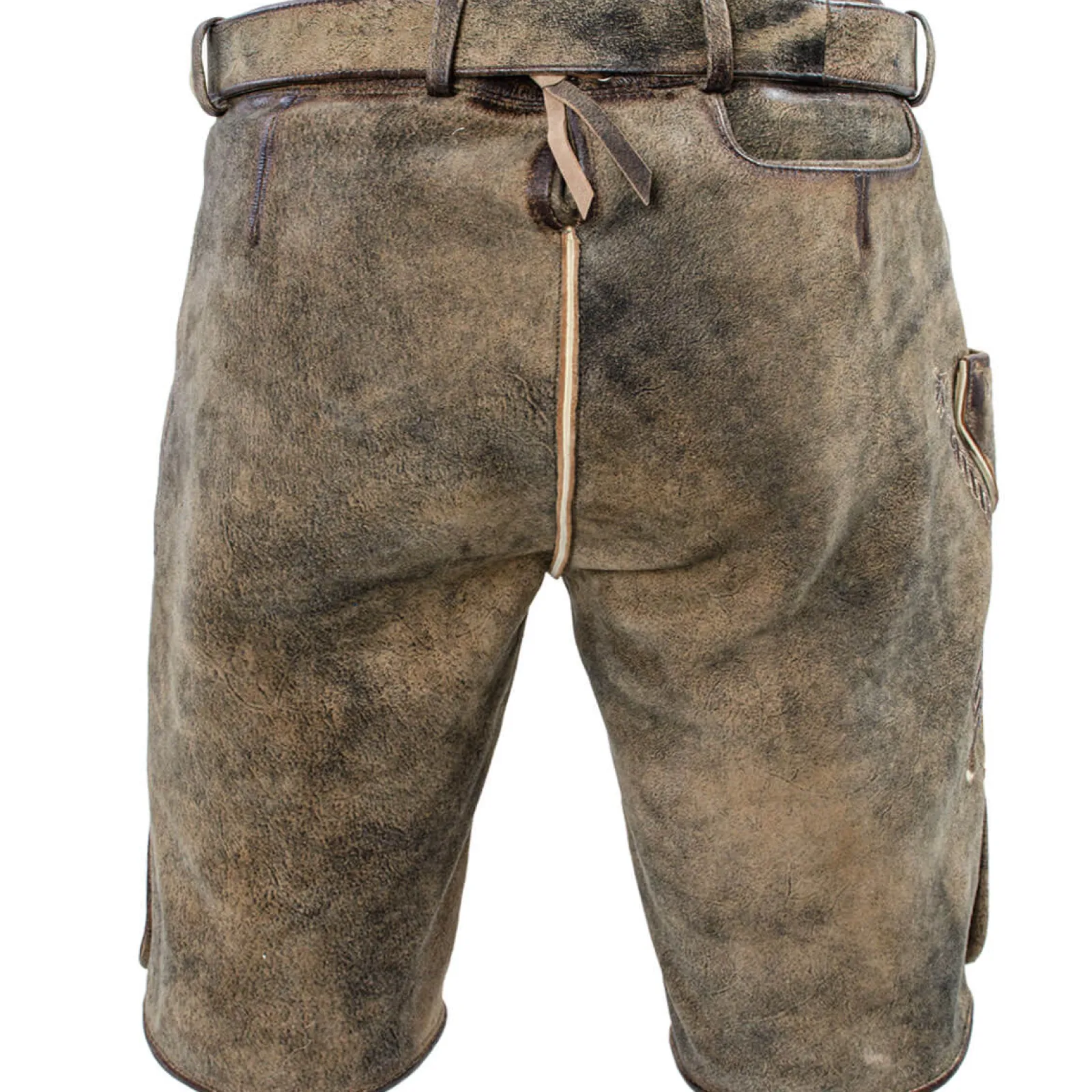 Zillertaler Trachtenwelt Herren Lederhose "Tommy", Hell Braun Shop