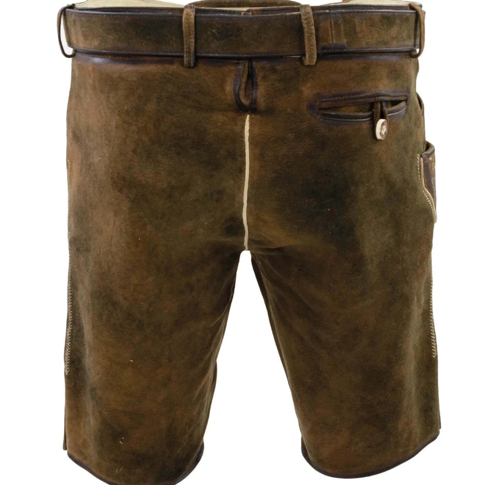 Zillertaler Trachtenwelt Herren Lederhose "Torro", Braun Clearance