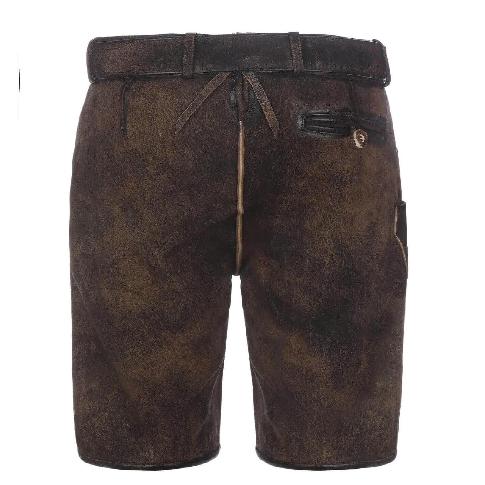 Zillertaler Trachtenwelt Herren Lederhose "Walden", Dunkel Braun Hot