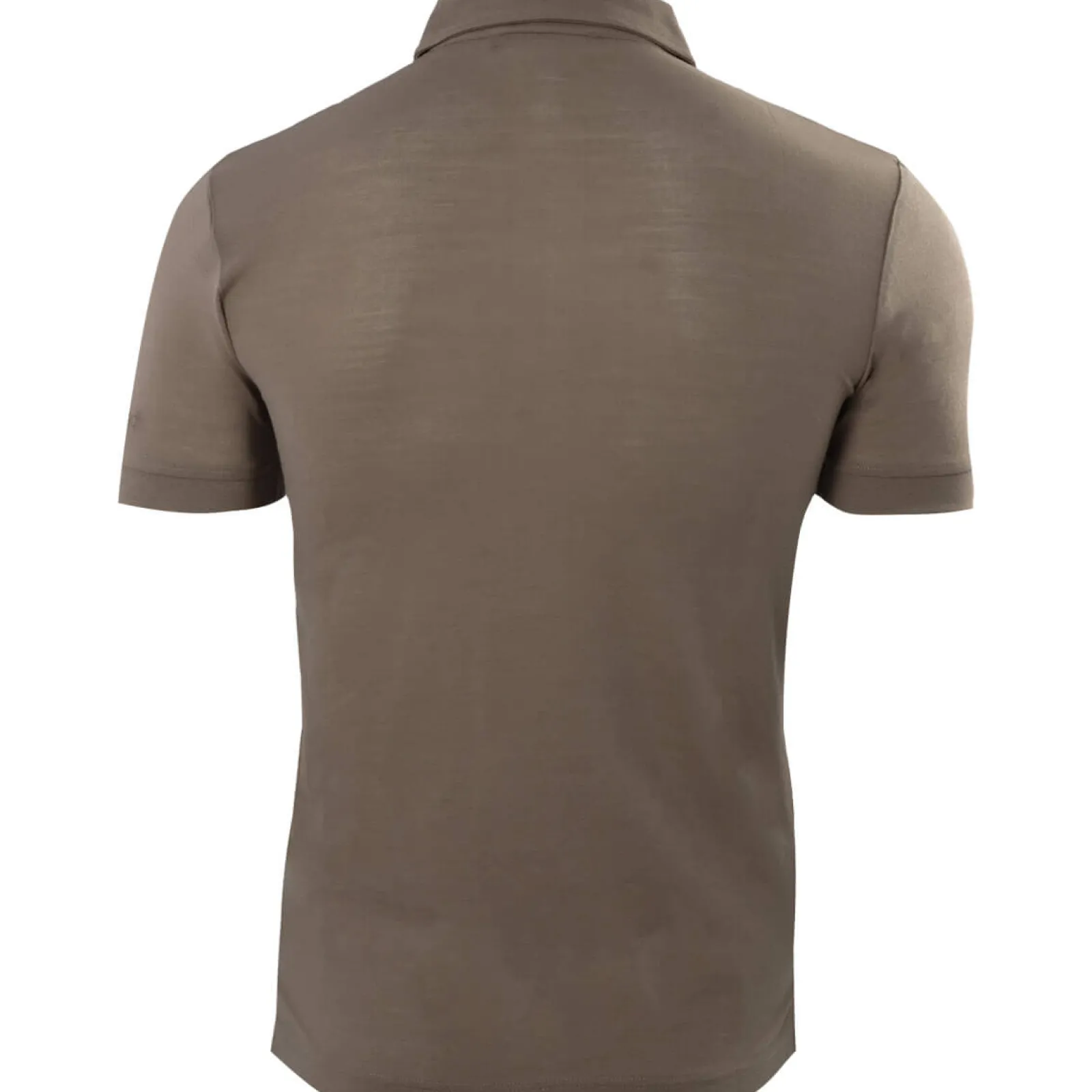 Zillertaler Trachtenwelt Herren Merino Poloshirt "Falko", Khaki Braun Sale