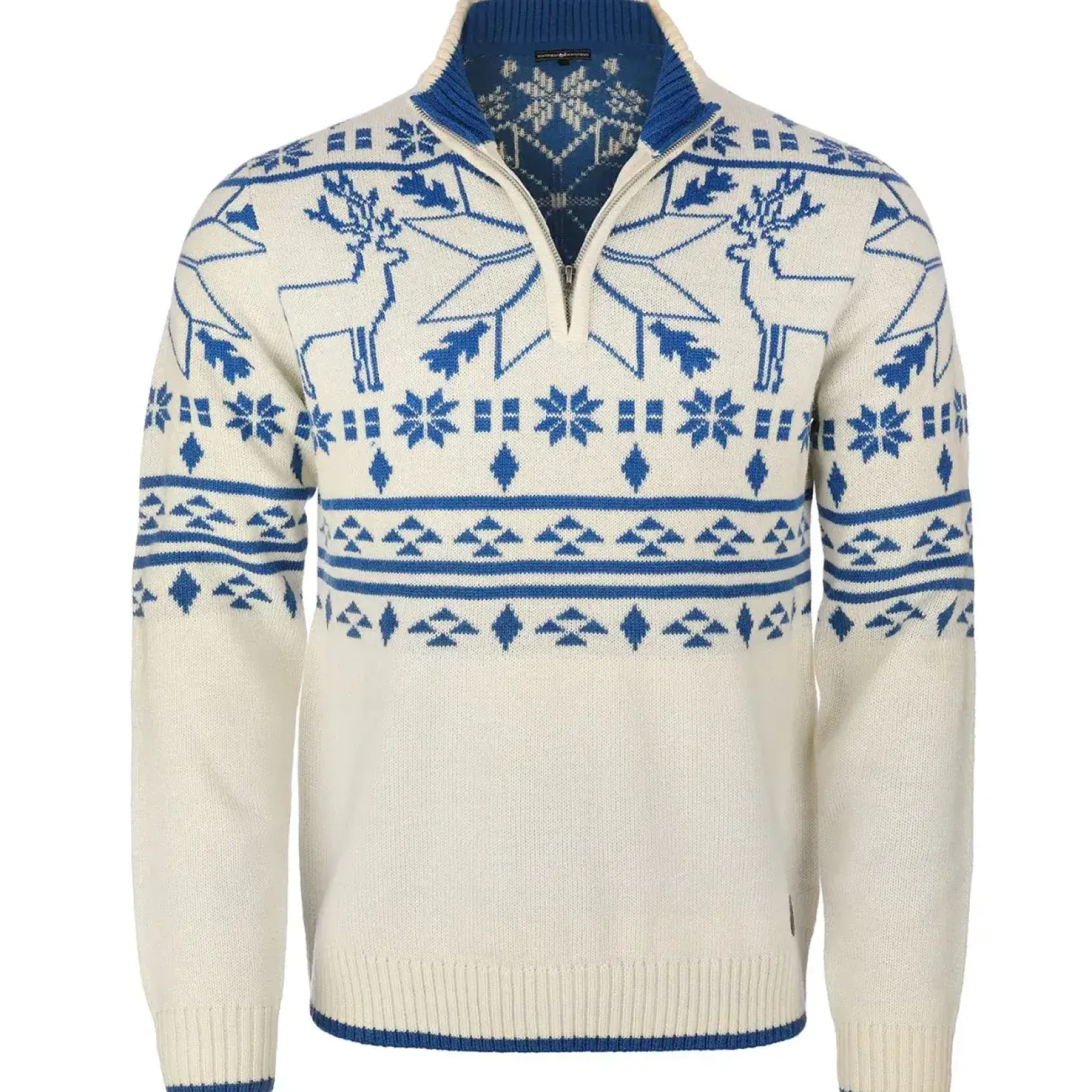 Zillertaler Trachtenwelt Herren Norweger "Oslo", /Blau Weiß Flash Sale