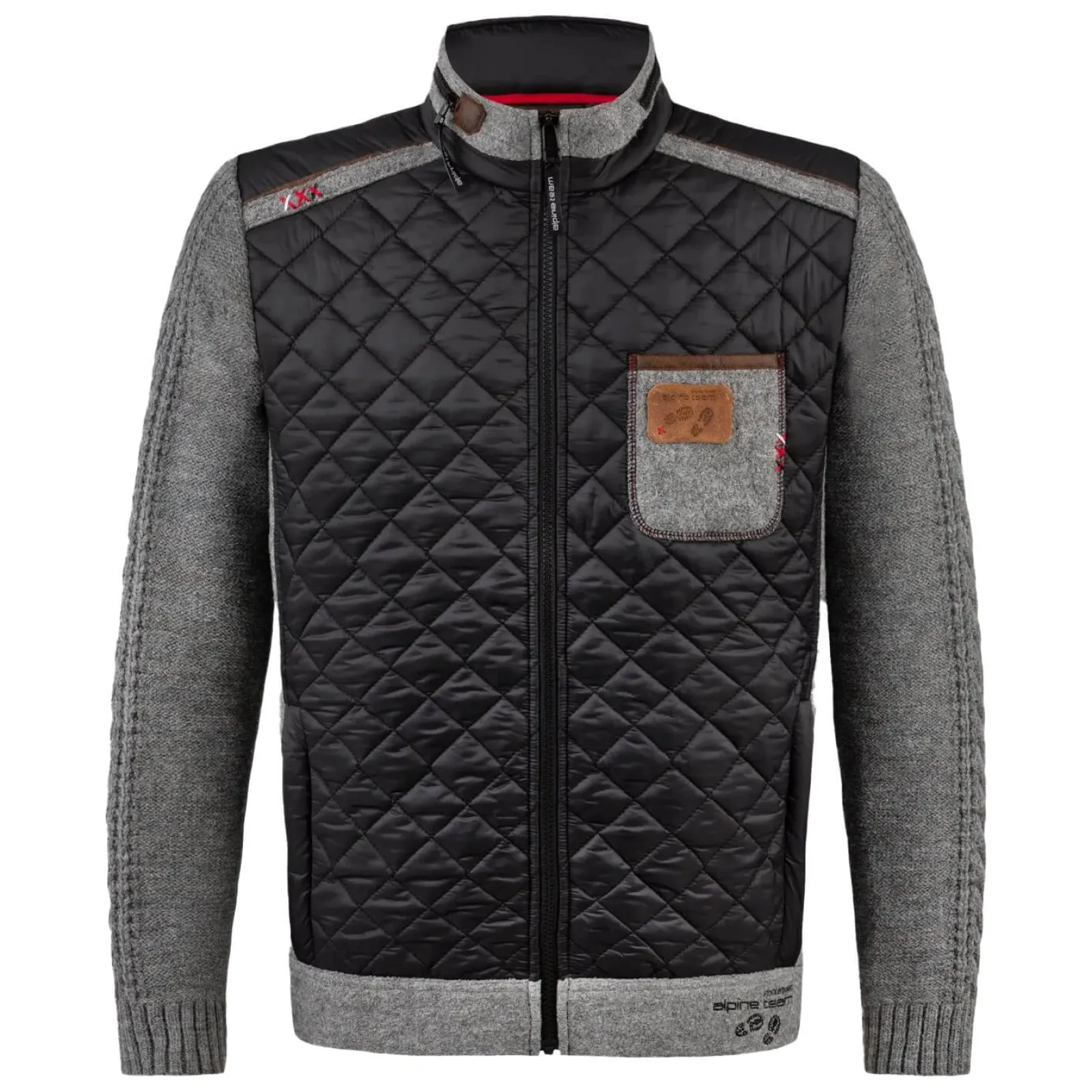 Zillertaler Trachtenwelt Herren Outdoorjacke "Alberto", Schwarz Hot