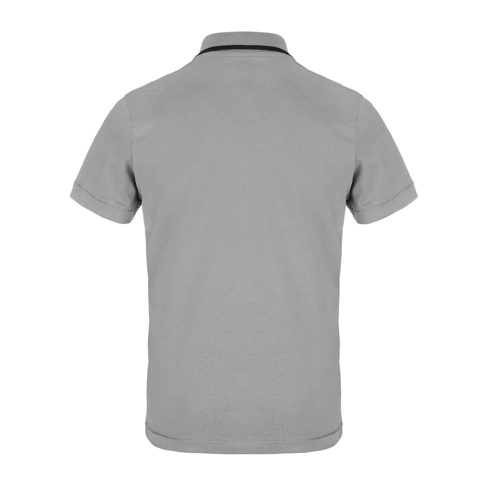 Zillertaler Trachtenwelt Herren Poloshirt mit Hirsch-Logo, Grau Sale