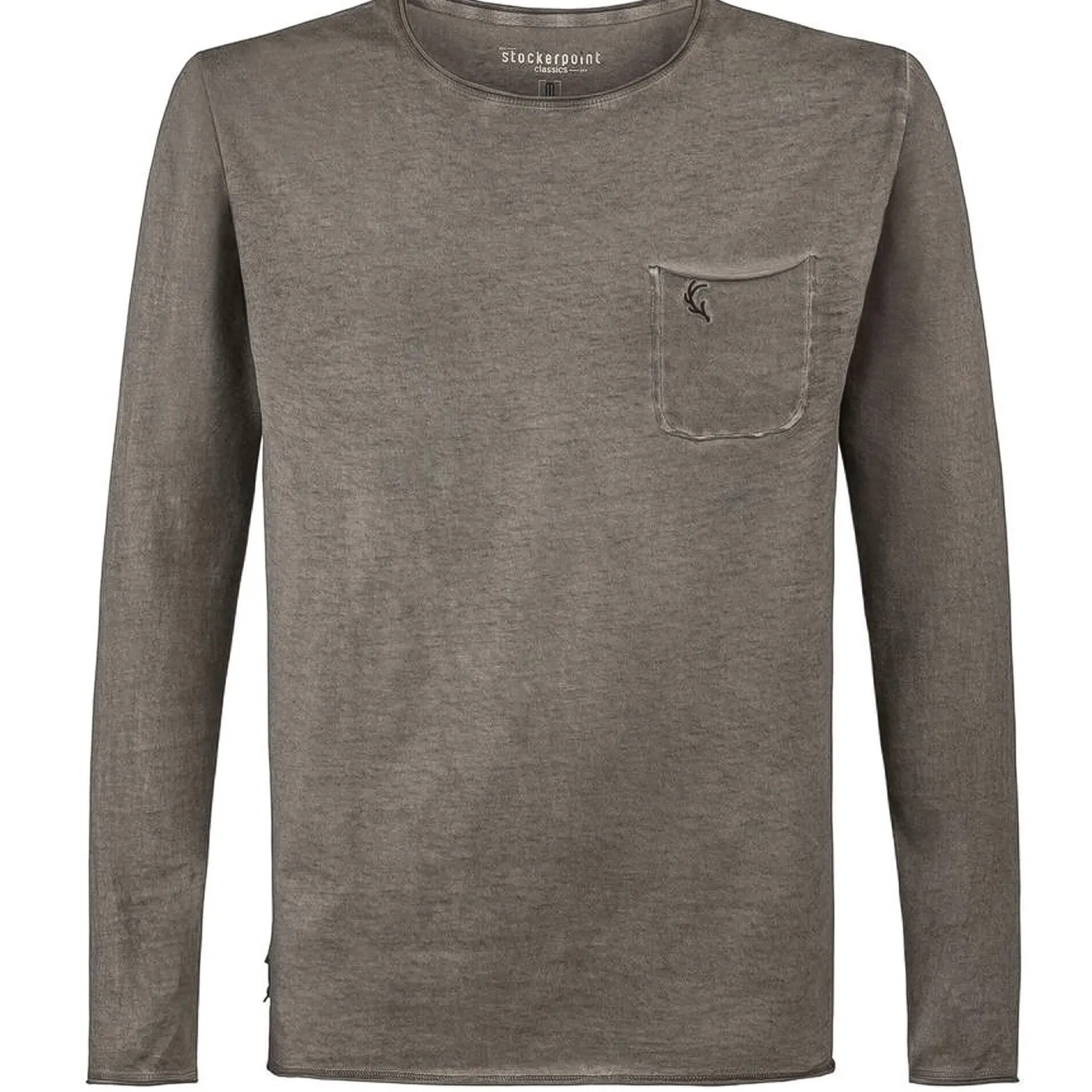Zillertaler Trachtenwelt Herren Shirt Langarm "Falko", Olive Grün Best