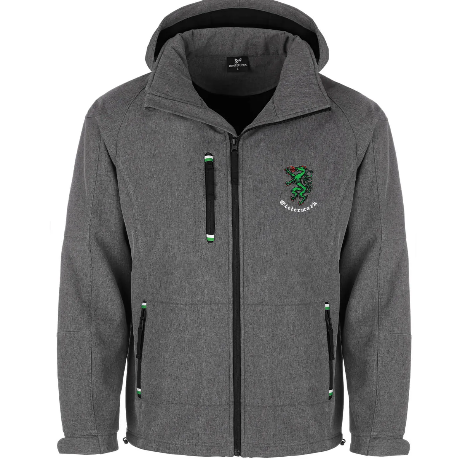 Zillertaler Trachtenwelt Herren Softshelljacke “Steiermark”, Grau Best Sale