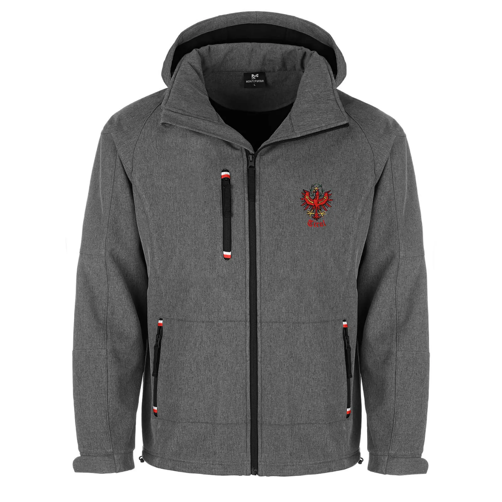 Zillertaler Trachtenwelt Herren Softshelljacke "Tirol", Grau Sale
