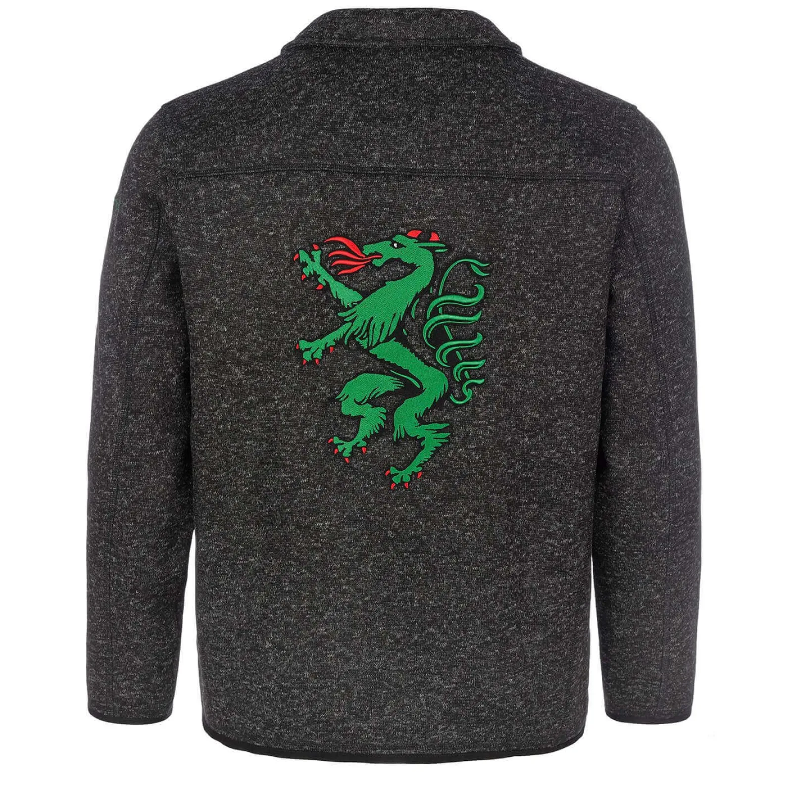 Zillertaler Trachtenwelt Herren Strickfleece Jacke "Steiermark", Anthrazit Grau Discount