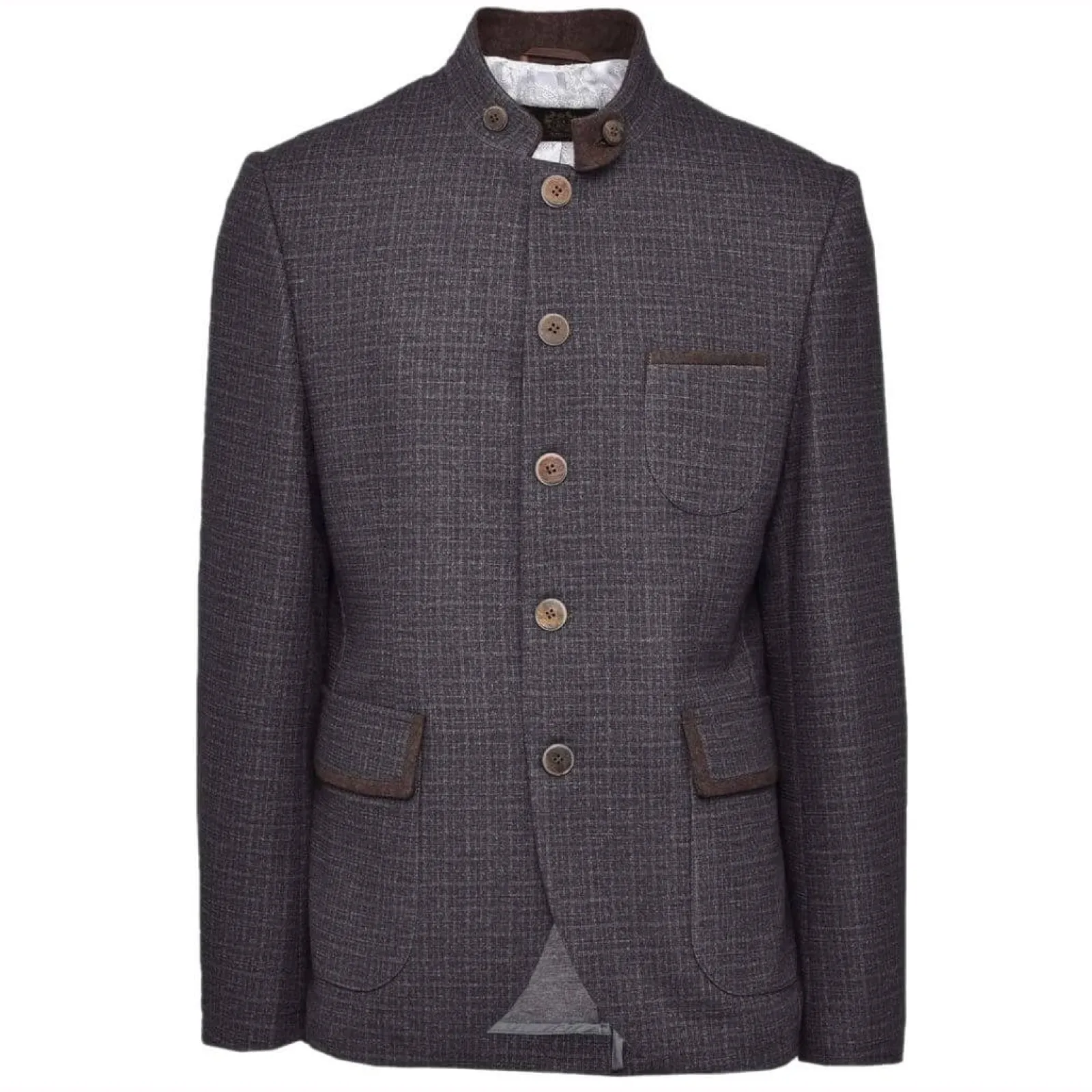 Zillertaler Trachtenwelt Herren Trachtenjacke "Loitz", Anthrazit Grau Cheap