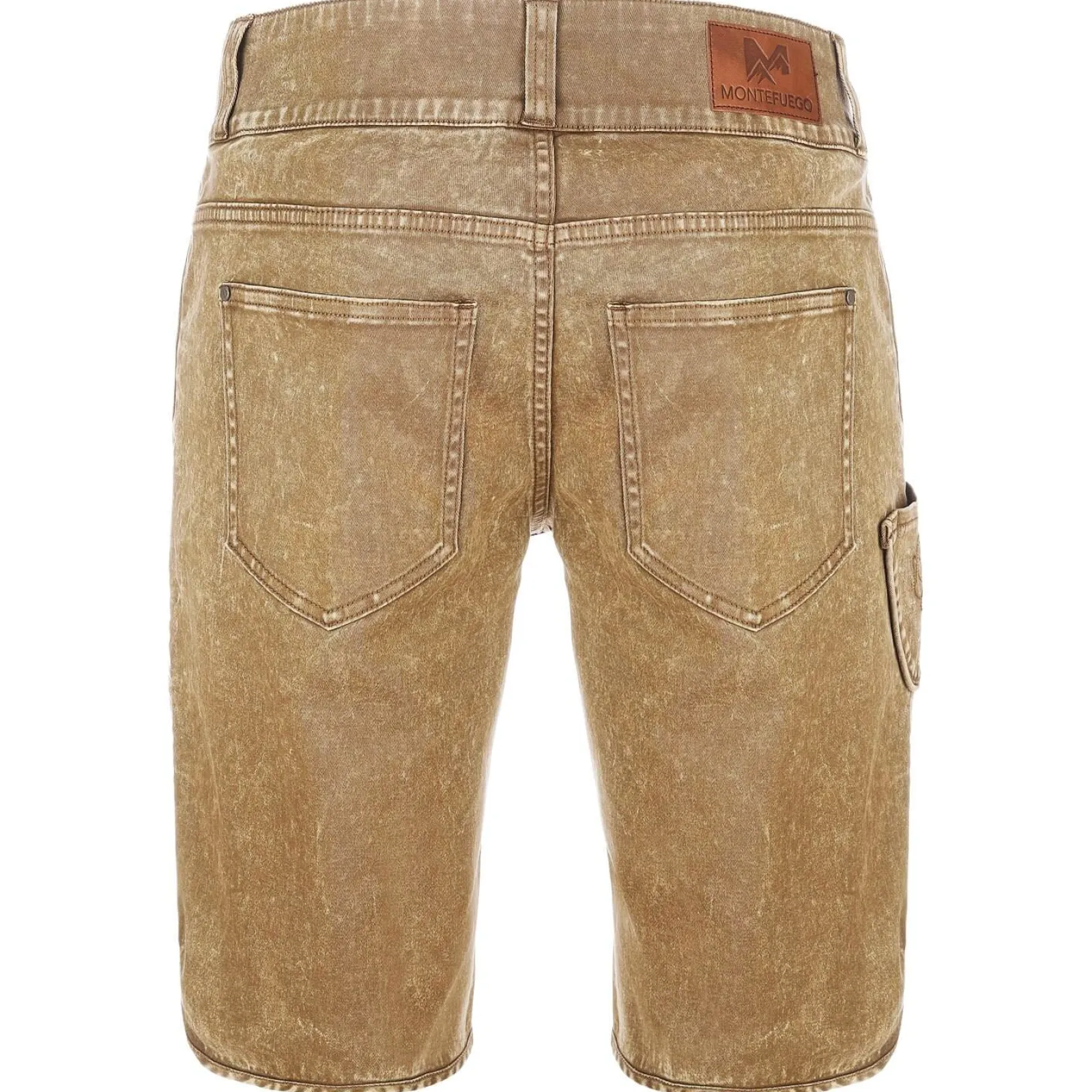 Zillertaler Trachtenwelt Herren Trachtenjeans mit Latz, Braun Fashion