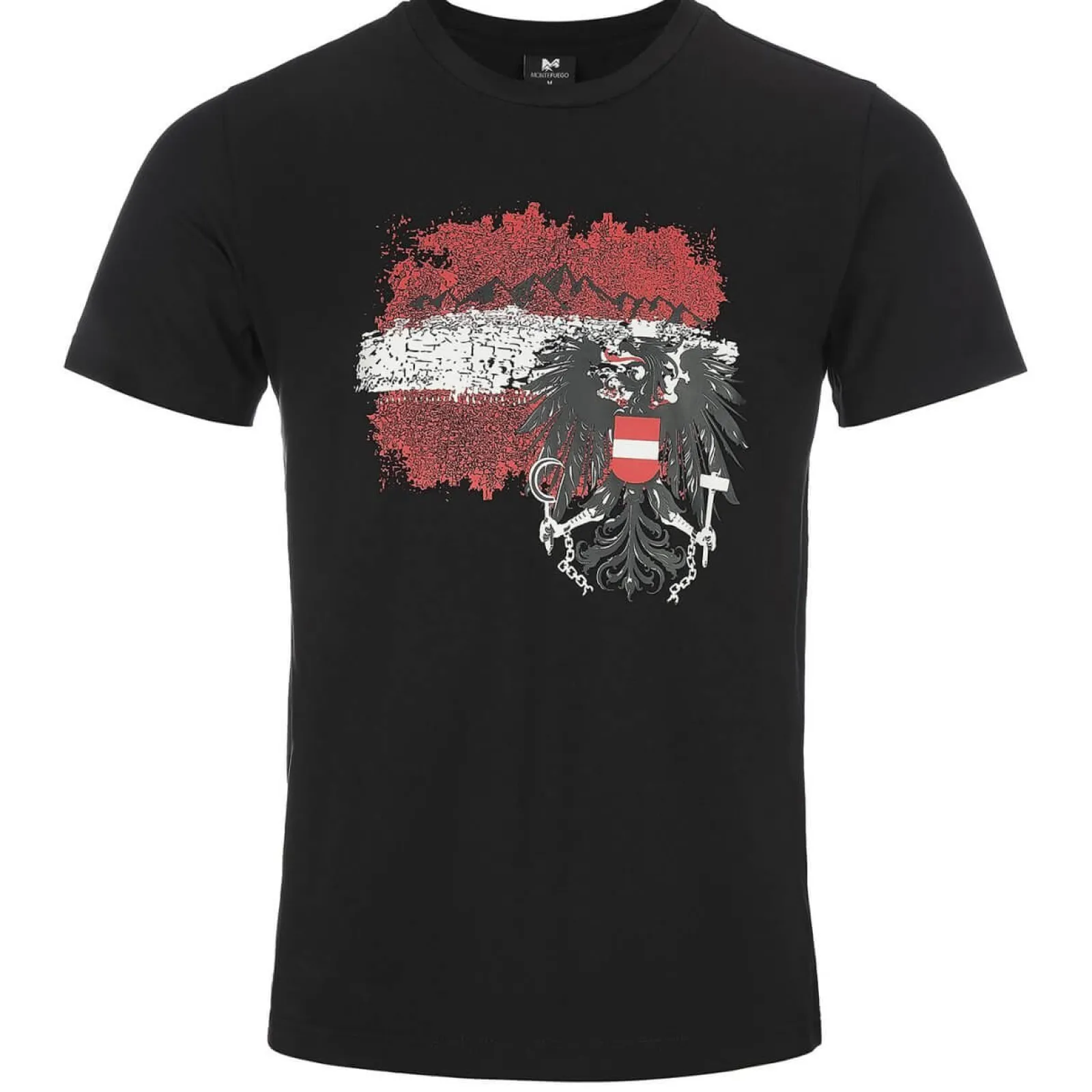 Zillertaler Trachtenwelt Herren T-Shirt "Adler Österreich", Schwarz Store