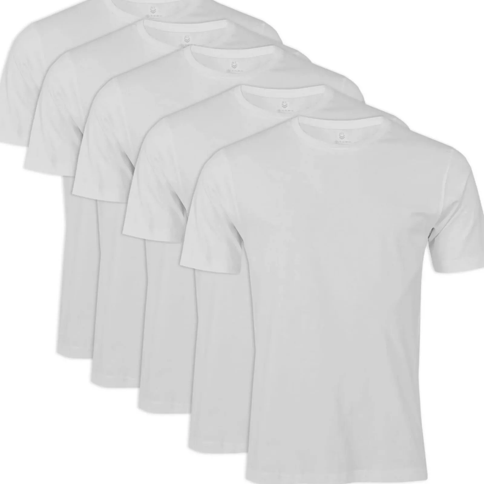 Zillertaler Trachtenwelt Herren T-Shirt Basic 5er-Pack, Weiß Schwarz Online