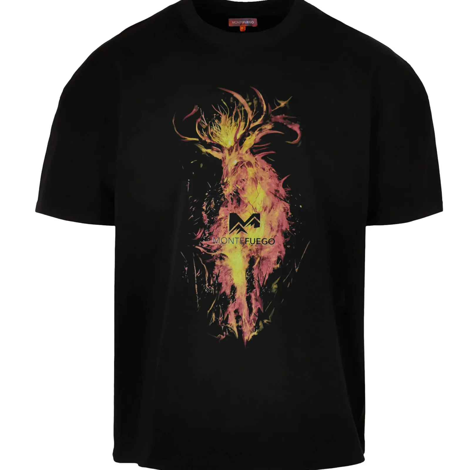 Zillertaler Trachtenwelt Herren T-Shirt "JUD Montefuego Hirsch", Schwarz Cheap