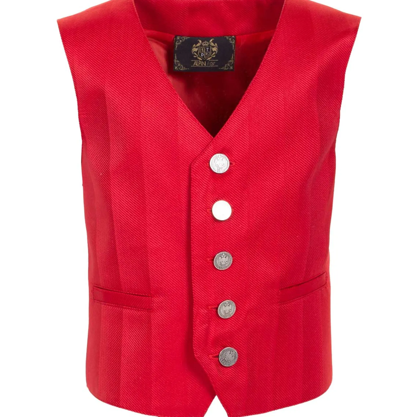 Zillertaler Trachtenwelt Jungen Trachtengilet "Arthur", Rot Sale