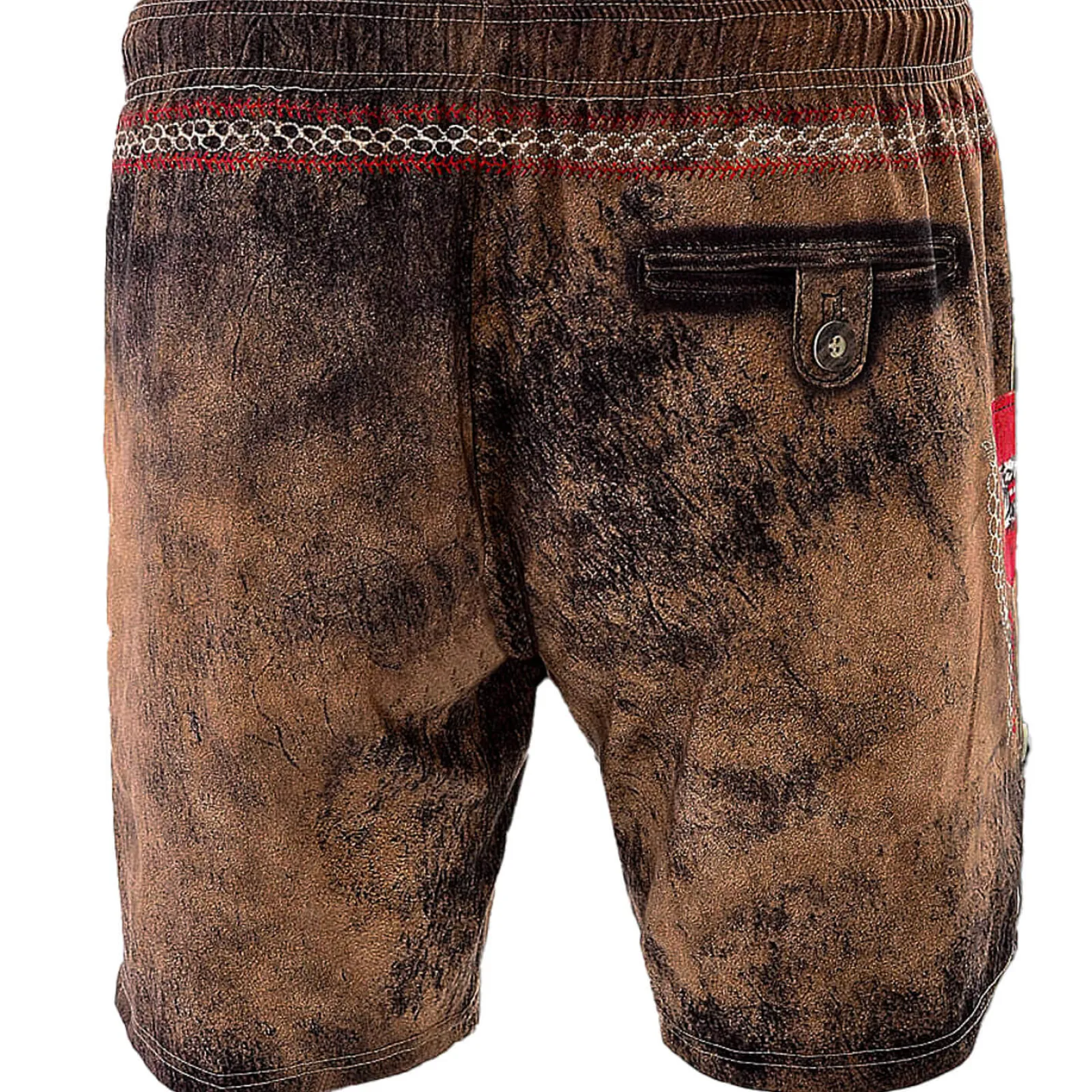 Zillertaler Trachtenwelt Kinder Badehose "Österreich", Braun Best