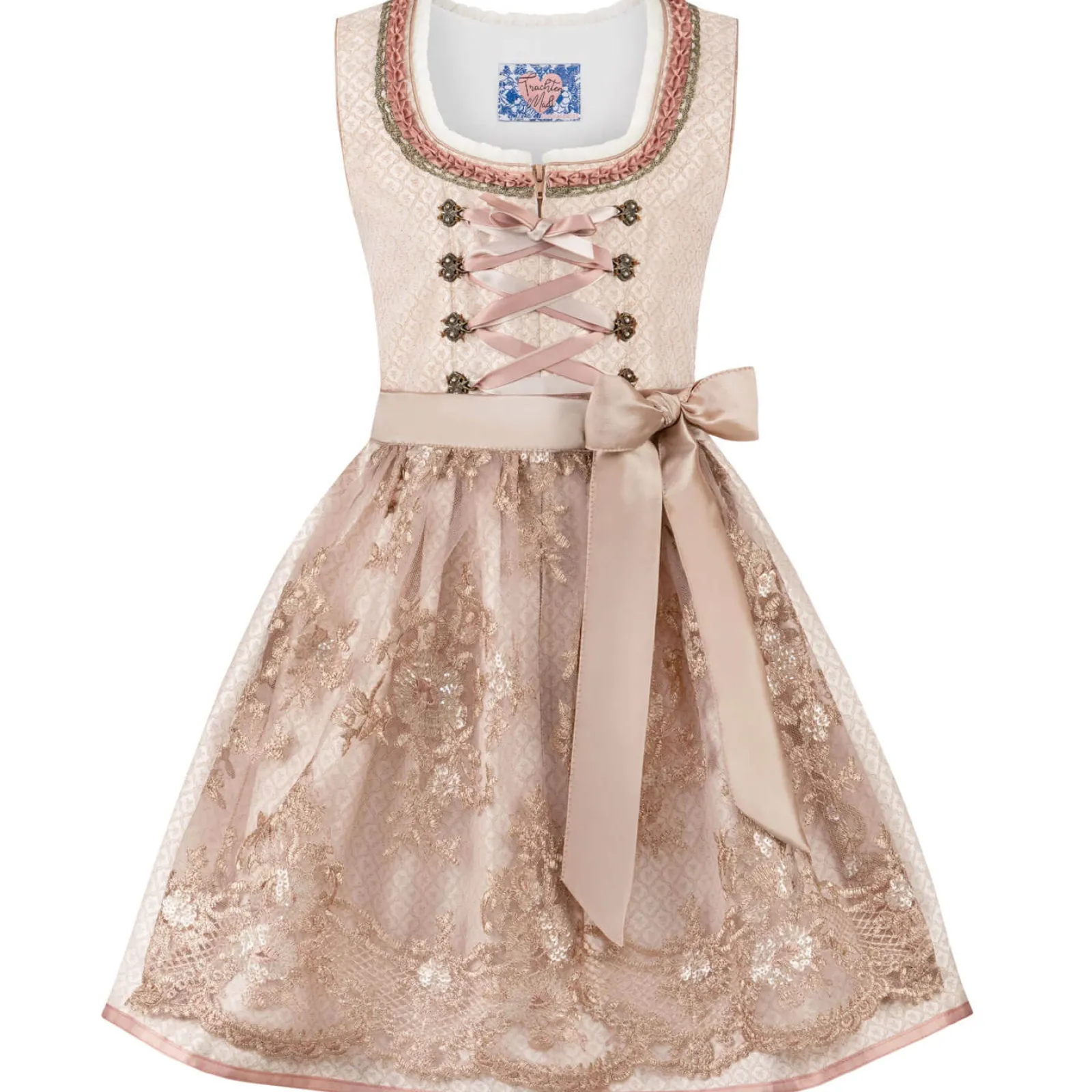 Zillertaler Trachtenwelt Kinder Dirndl "Fibi", Rosa Outlet