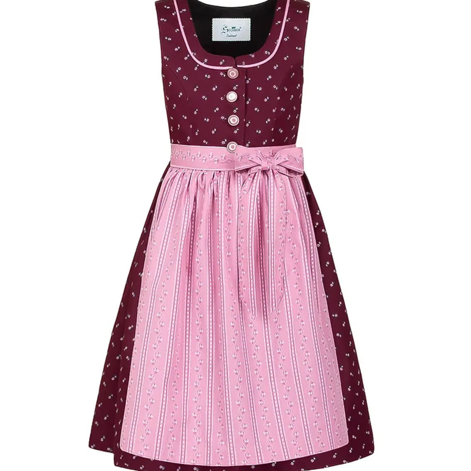 Zillertaler Trachtenwelt Kinder Dirndl "Gerda", Beere- Rosa Cheap