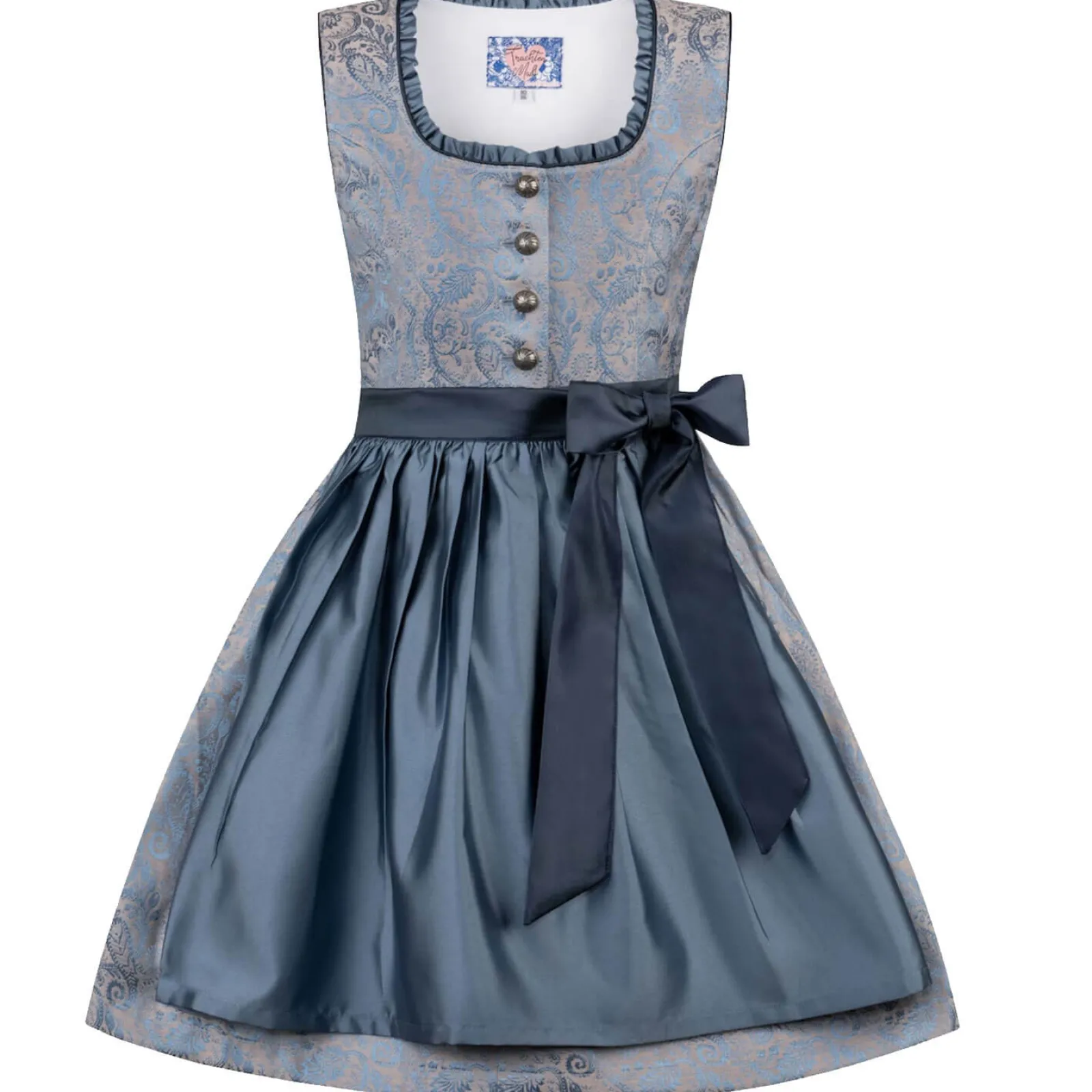 Zillertaler Trachtenwelt Kinder Dirndl "Pina", Rauch Blau Fashion