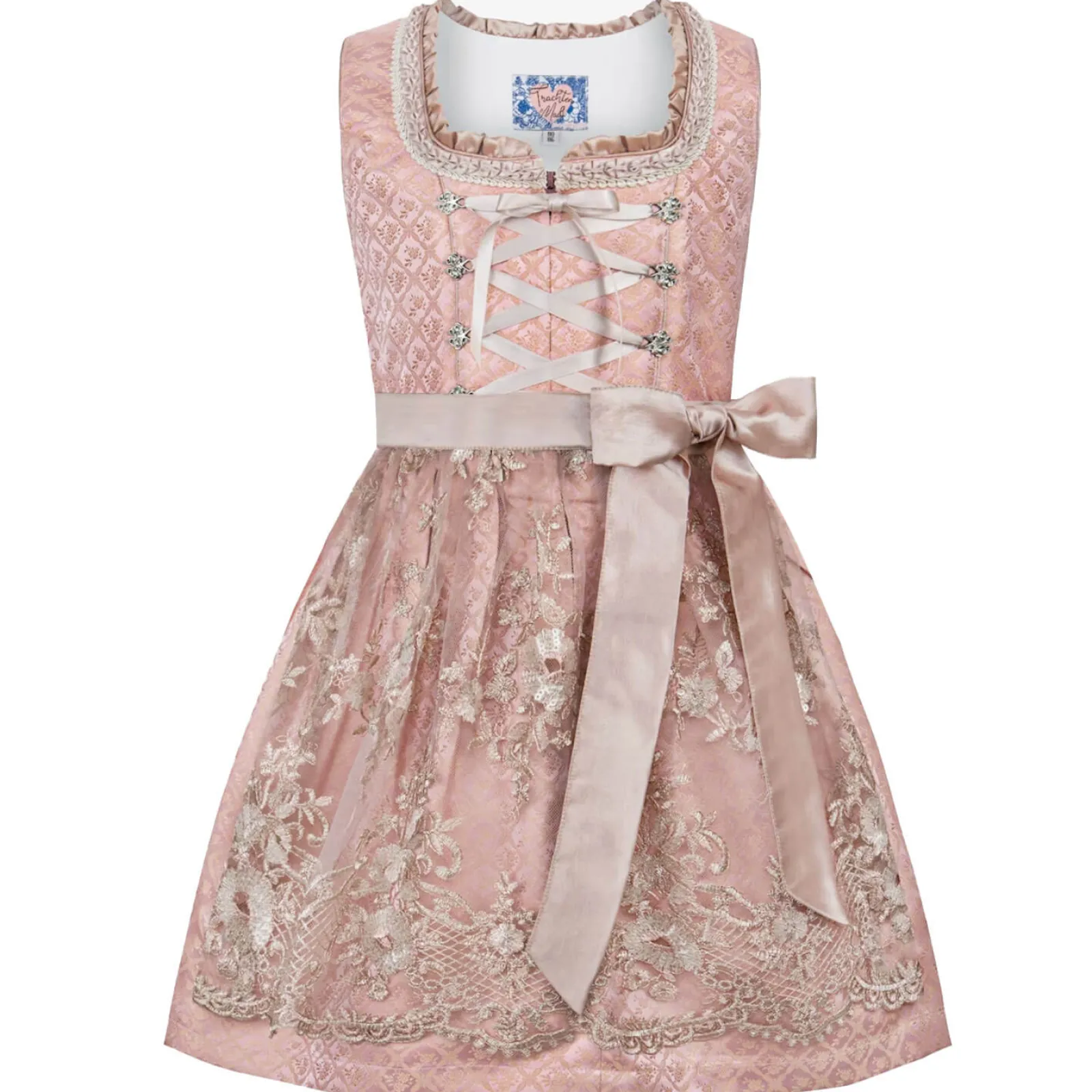 Zillertaler Trachtenwelt Kinder Dirndl "Wendy", Rosa Clearance