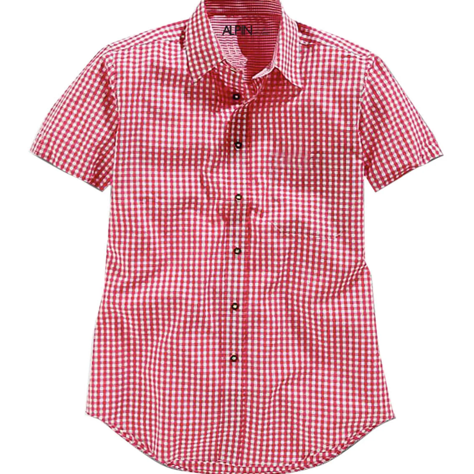 Zillertaler Trachtenwelt Kinder Hemd "Chiemgau", Kurzarm, -Kariert Rot Flash Sale