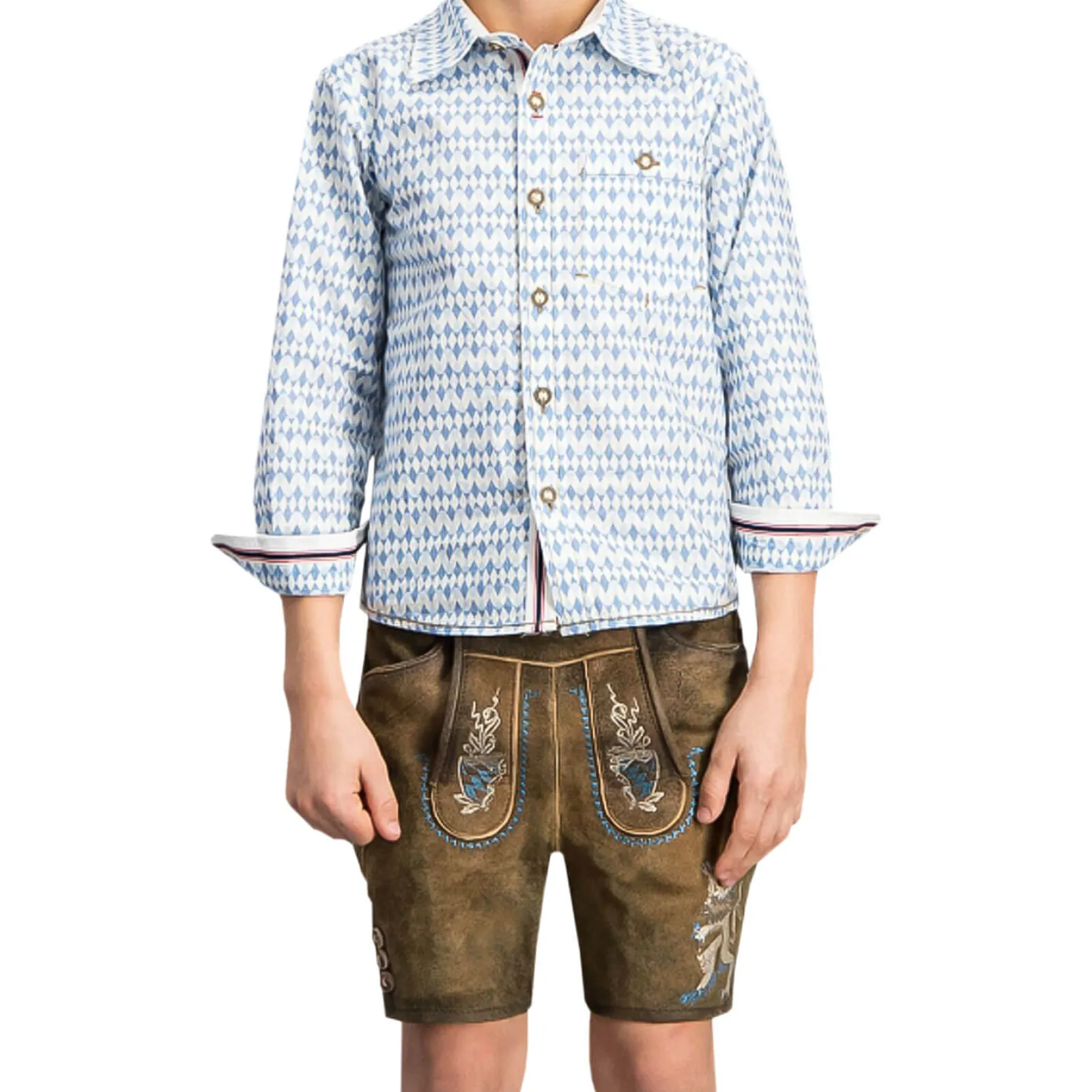 Zillertaler Trachtenwelt Kinder Lederhose "Bayern", Braun Discount