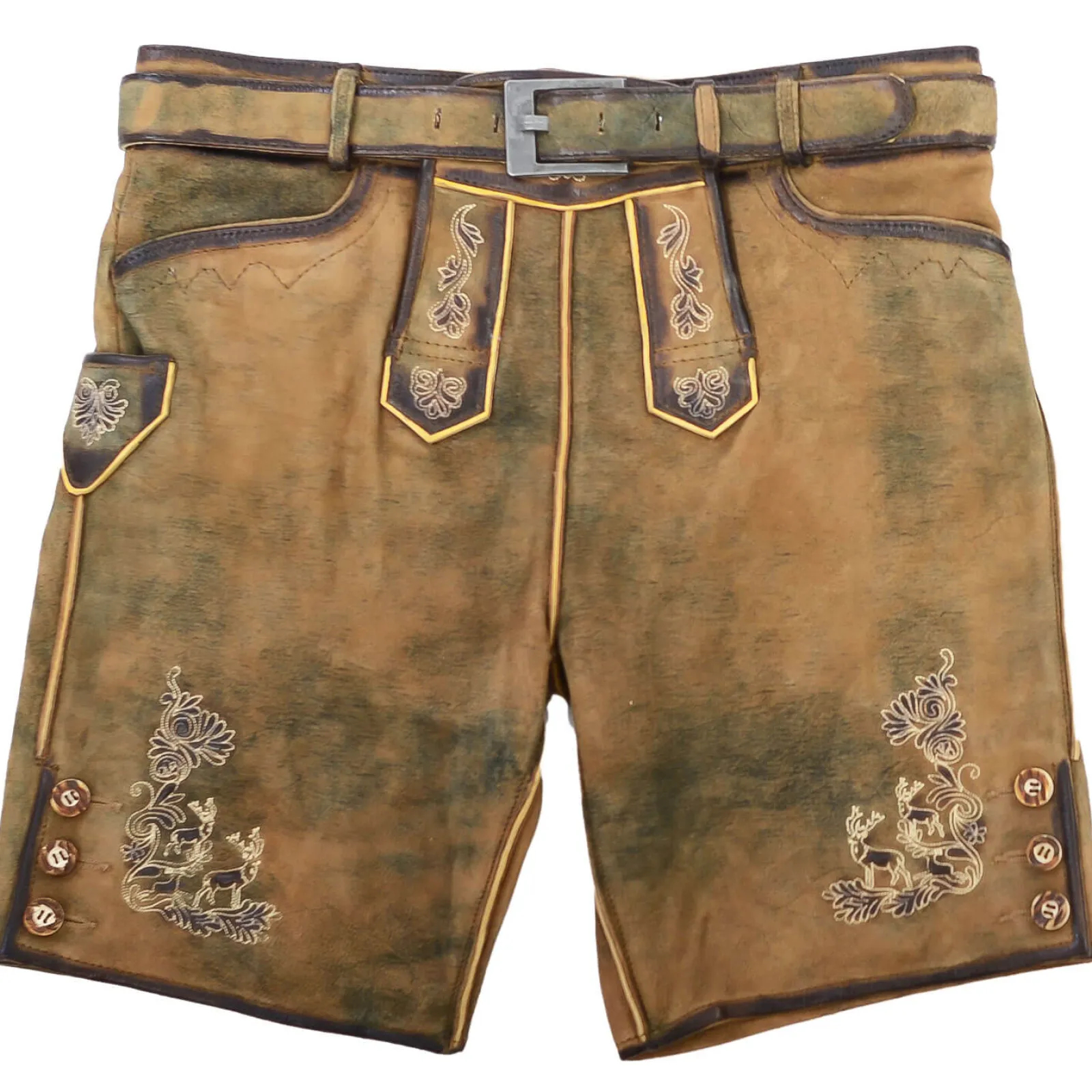 Zillertaler Trachtenwelt Kinder Lederhose "Robby", Braun Outlet