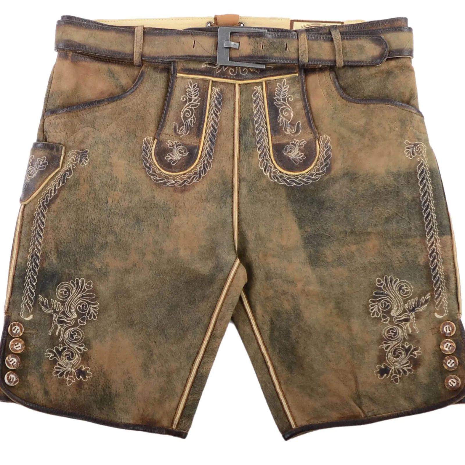 Zillertaler Trachtenwelt Kinder Lederhose "Tomsi", Braun Sale