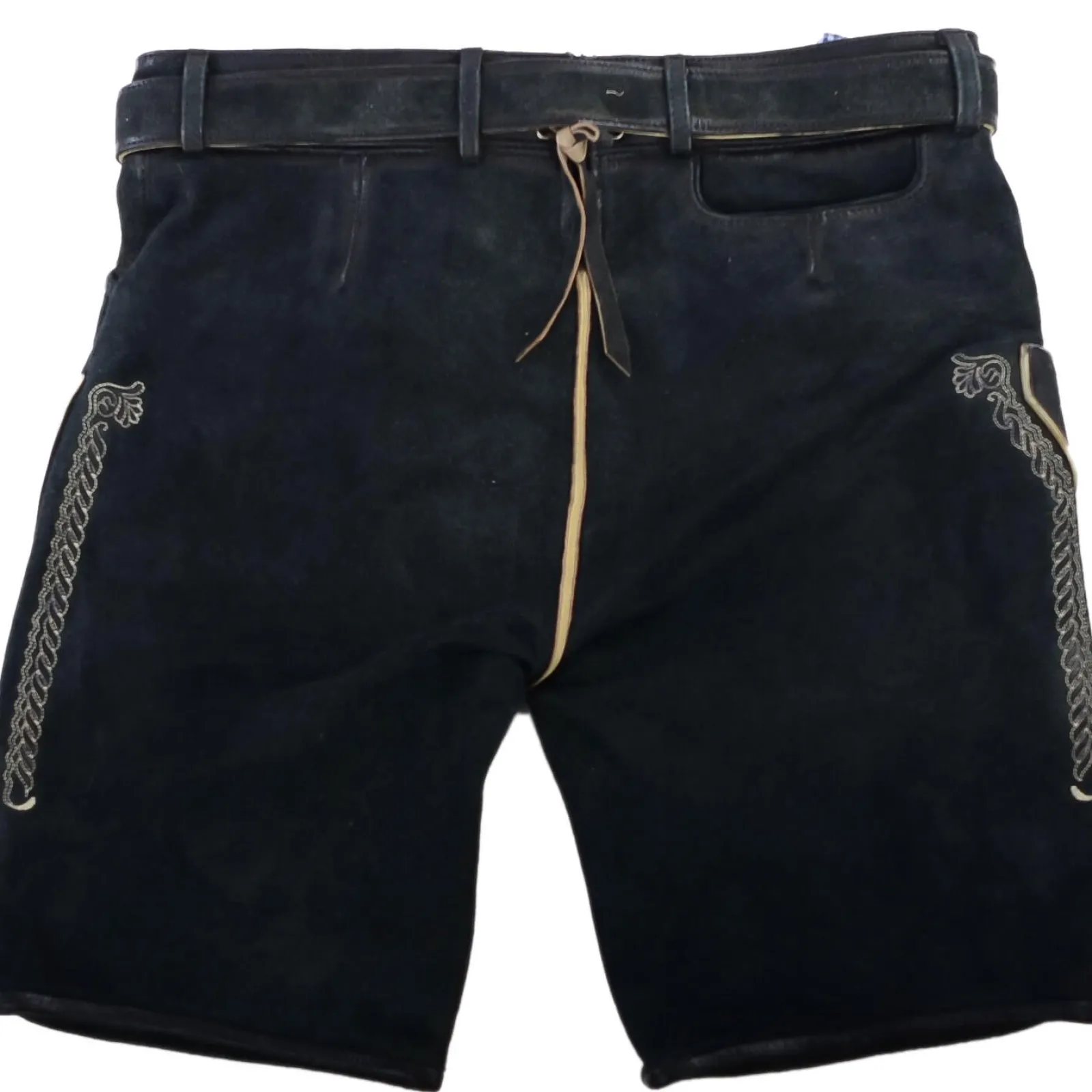 Zillertaler Trachtenwelt Kinder Lederhose "Tomsi", Schwarz Best