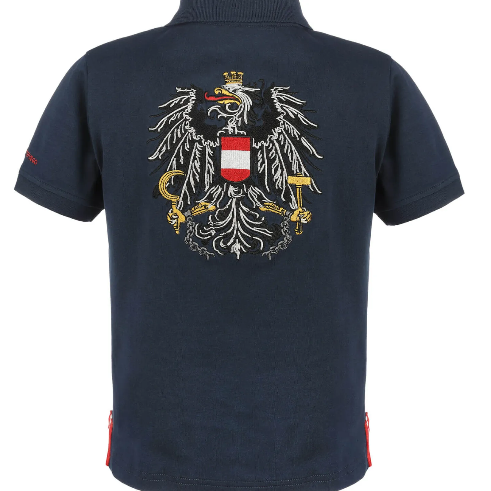 Zillertaler Trachtenwelt Kinder Poloshirt "Österreich", Blau Cheap