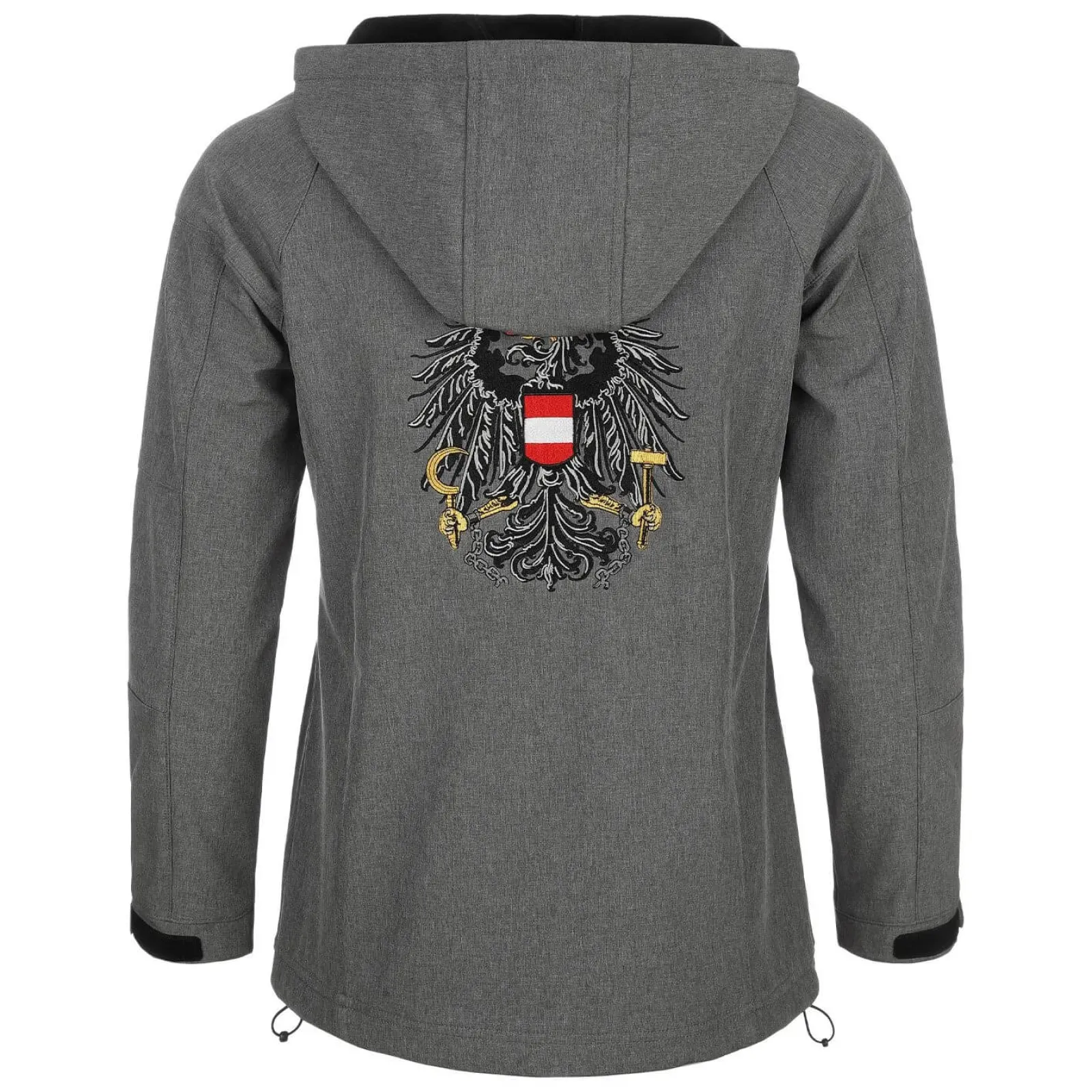 Zillertaler Trachtenwelt Kinder Softshelljacke "Österreich", Grau Discount