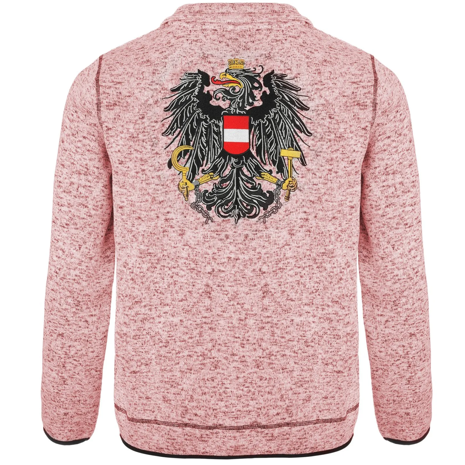 Zillertaler Trachtenwelt Kinder Strickfleece Jacke "Österreich", Rosa New