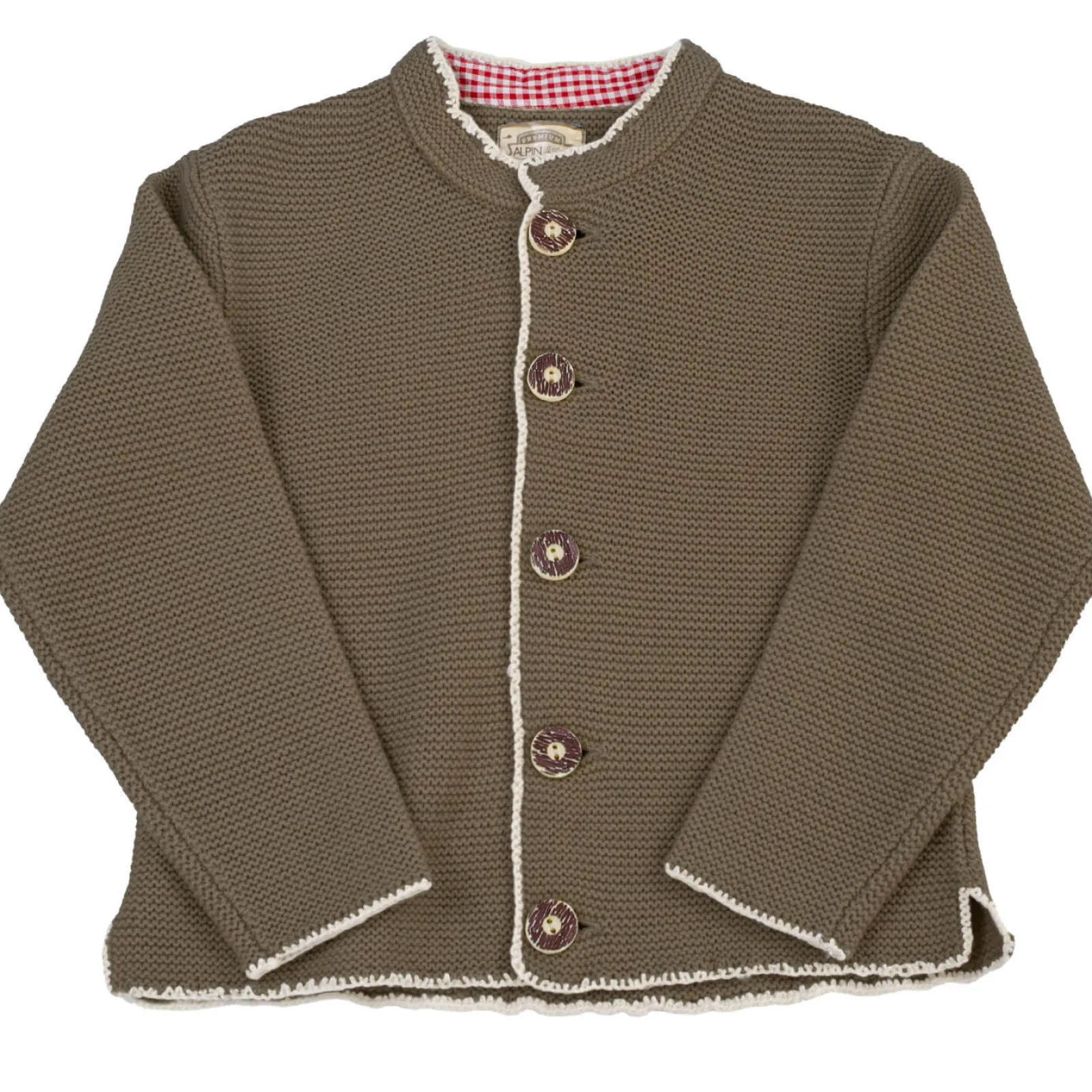 Zillertaler Trachtenwelt Kinder Strickjacke "Lukas", Braun Beige Online