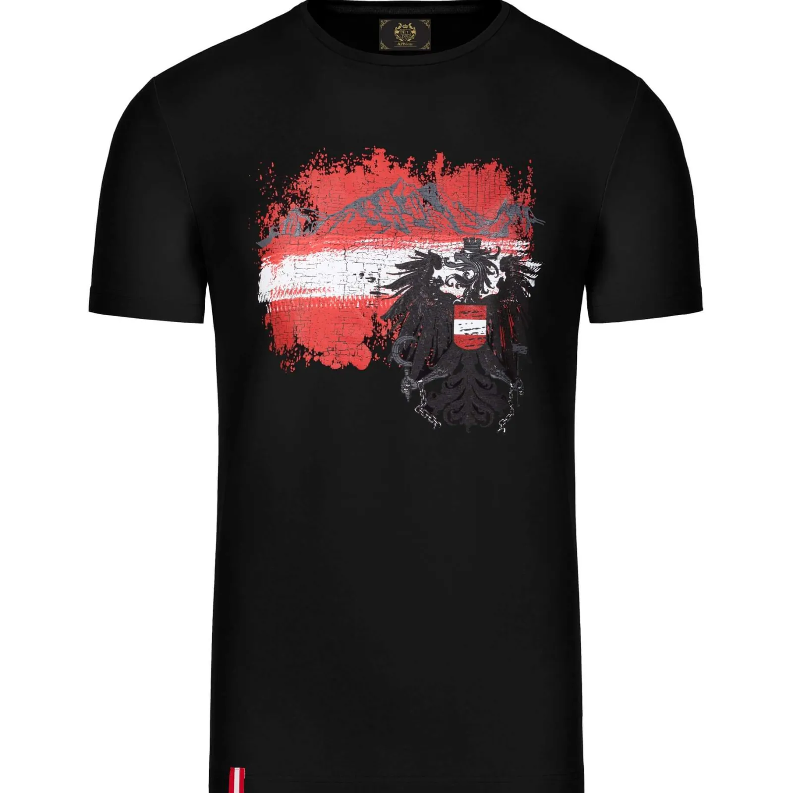 Zillertaler Trachtenwelt Kinder T-Shirt "Adler Österreich", Schwarz Discount