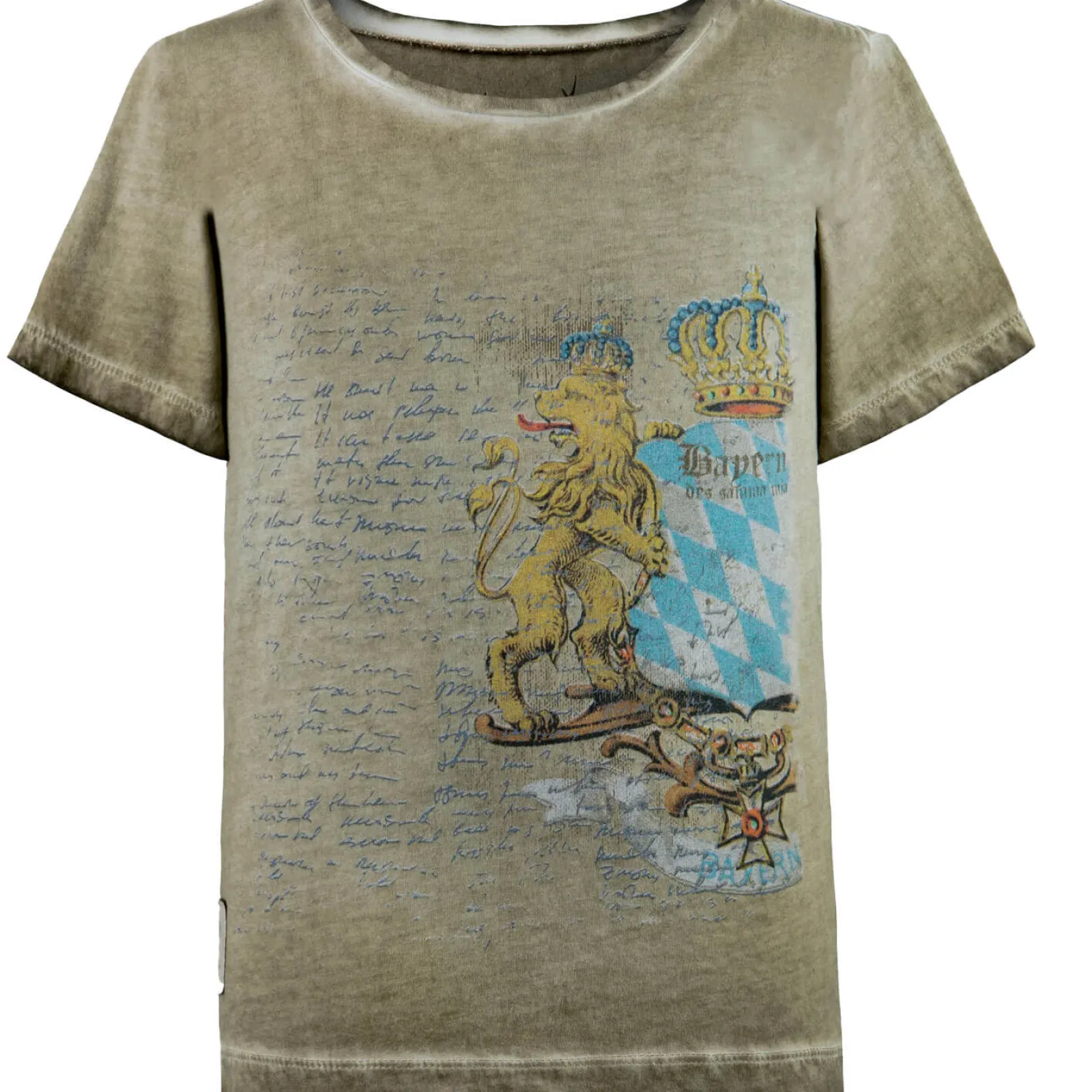 Zillertaler Trachtenwelt Kinder T-Shirt "Bayern", Sand Beige Best