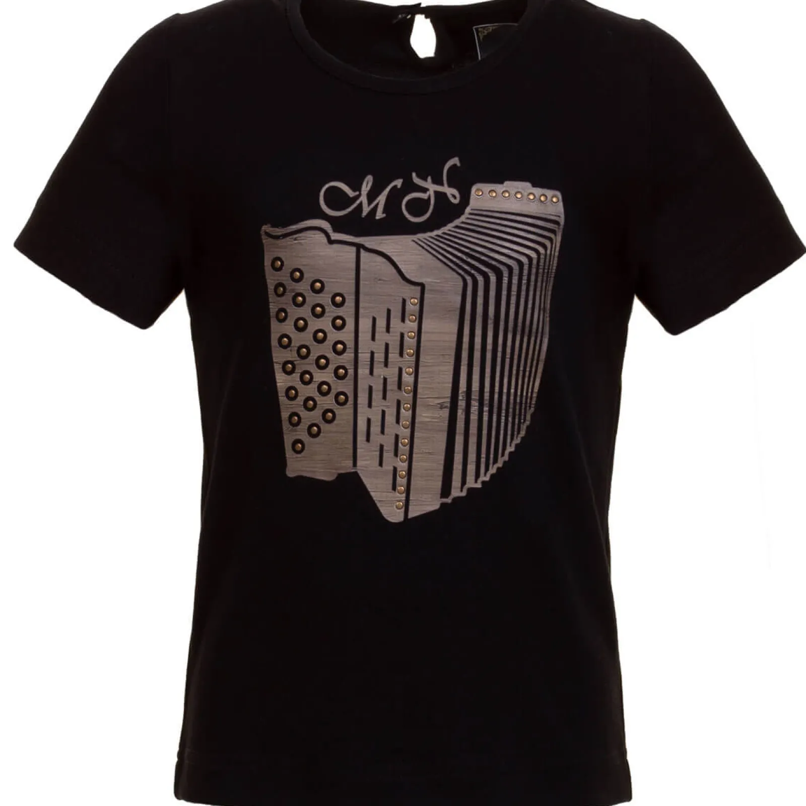 Zillertaler Trachtenwelt Kinder T-Shirt "Melissa Akkordeon", Schwarz Lila Store
