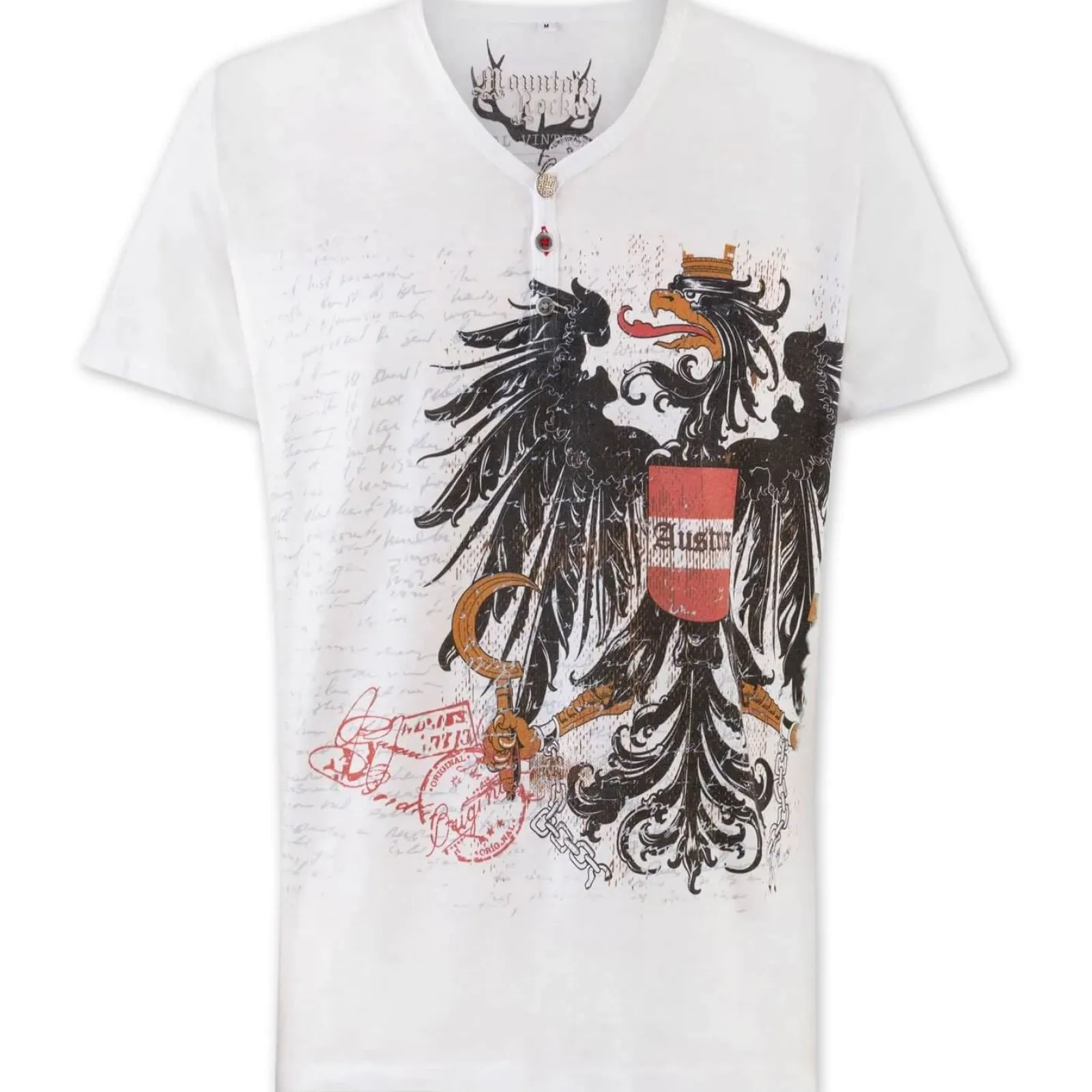 Zillertaler Trachtenwelt Kinder T-Shirt "Österreich Sigmund", Weiß Best Sale