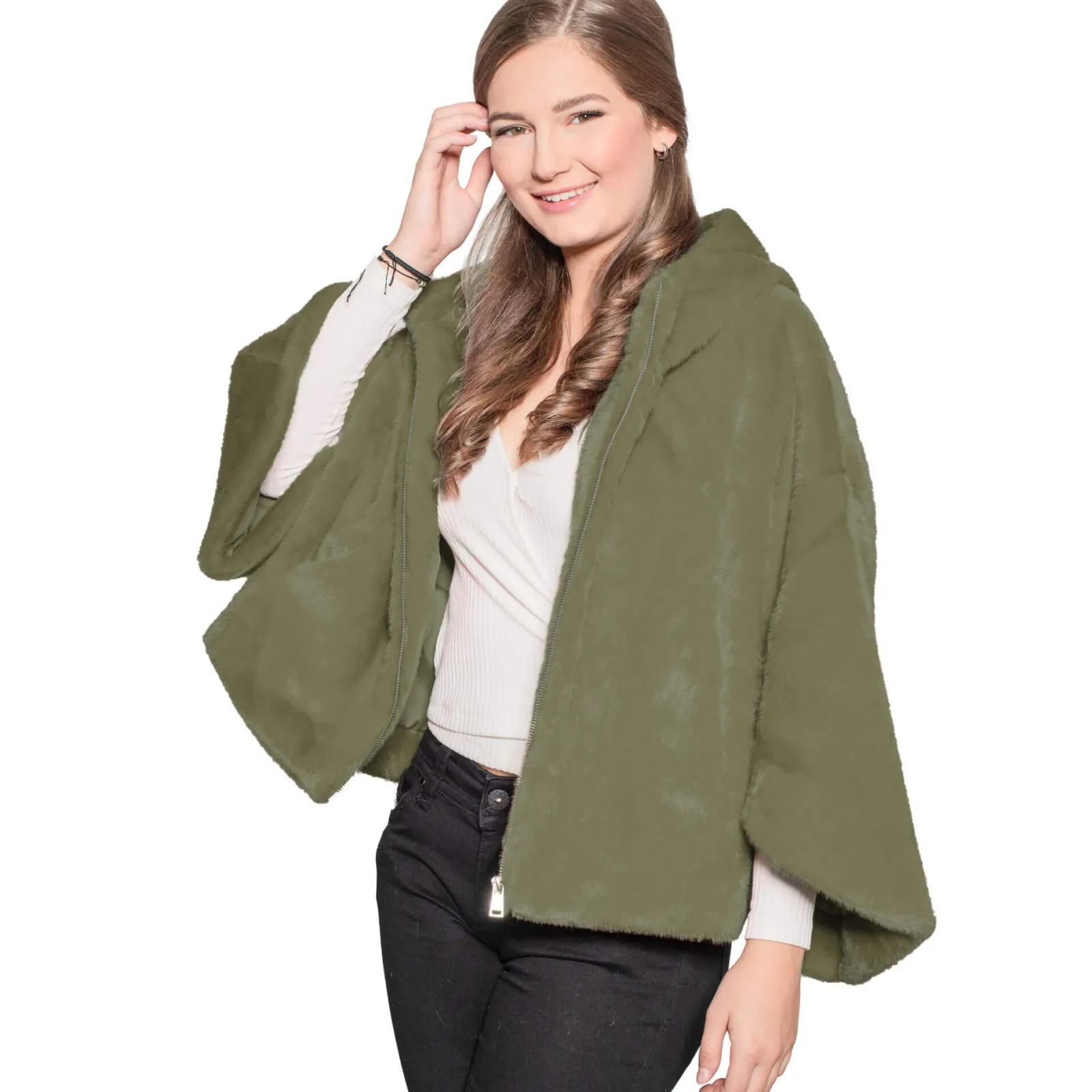 Zillertaler Trachtenwelt Kuscheljacke "Penelope", Olive Grün Store