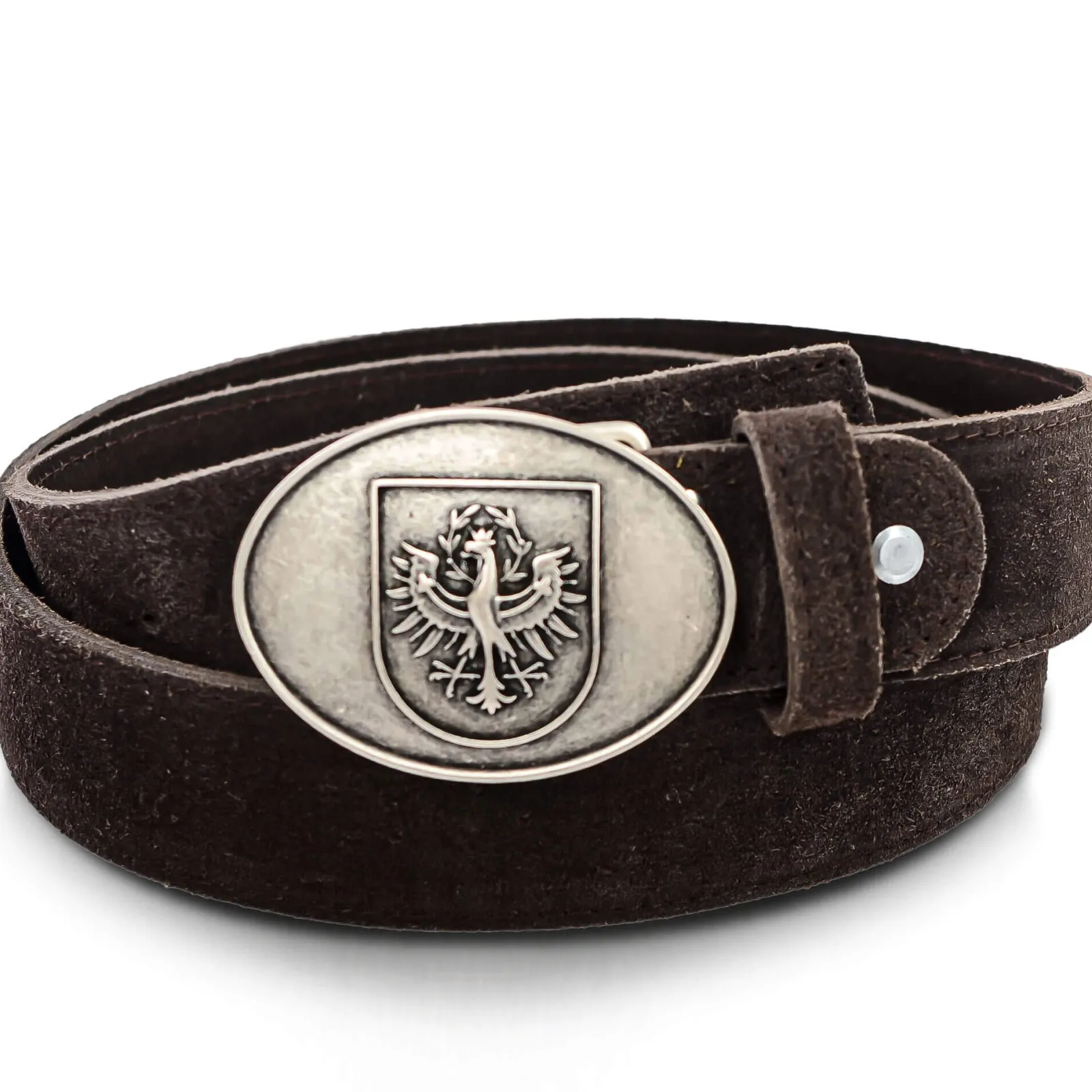 Zillertaler Trachtenwelt Ledergürtel "Tiroler Adler", Braun Shop