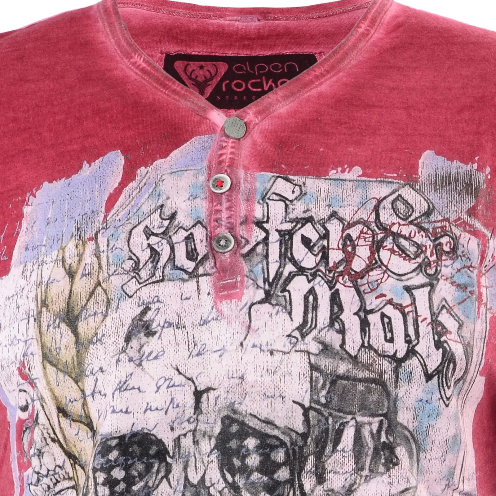 Zillertaler Trachtenwelt T-Shirt "Hopfen & Malz", Rot New