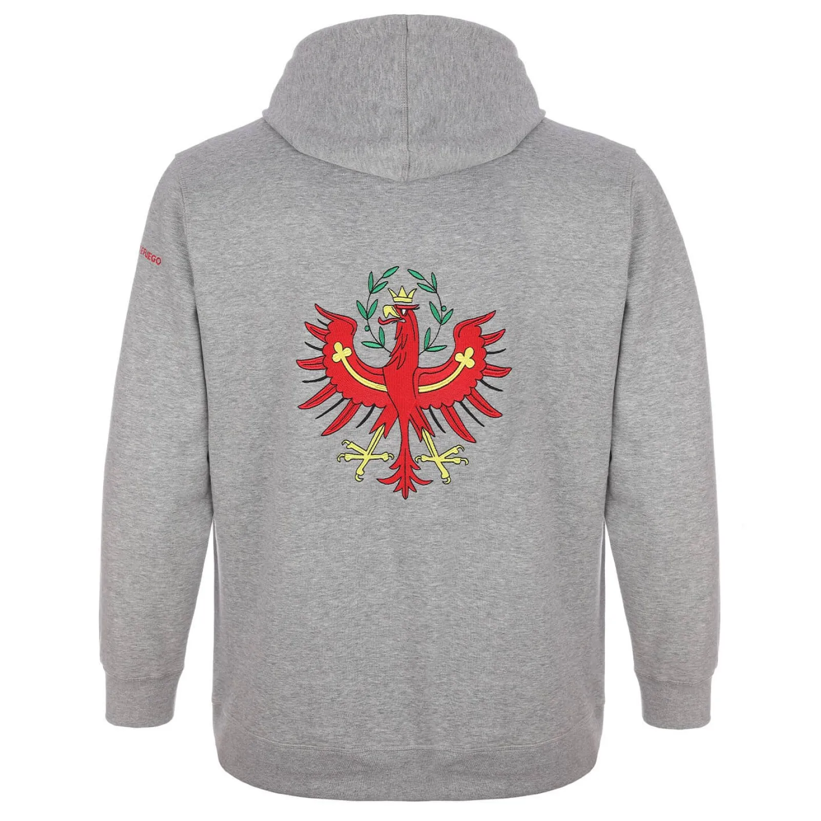 Zillertaler Trachtenwelt Unisex Hoodie "Tirol", Grau Flash Sale
